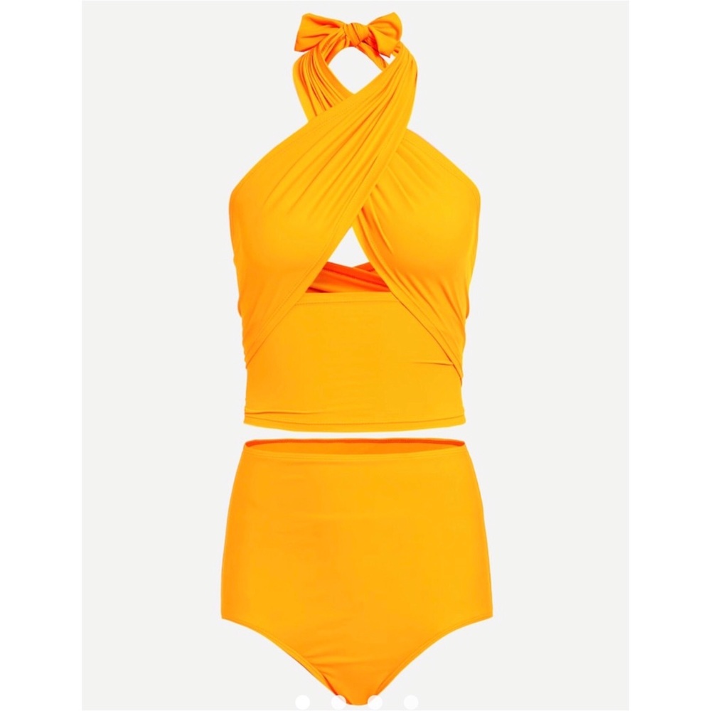 🚨BOGO🚨 High Waisted Yellow 2 Piece Bikini Swim